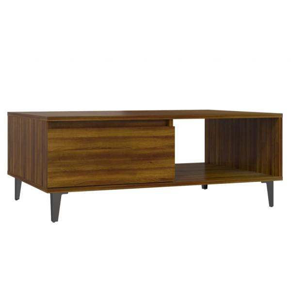 Couchtisch Braun Eichen-Optik 90x60x35 cm Holzwerkstoff