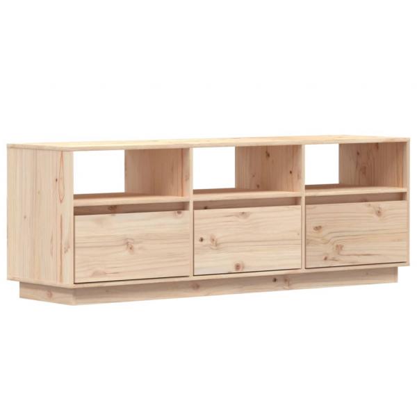 TV-Schrank 140x37x50 cm Massivholz Kiefer