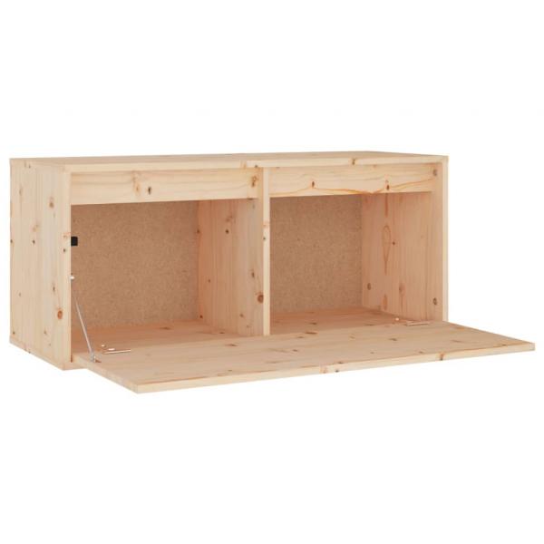 Wandschrank 80x30x35 cm Massivholz Kiefer