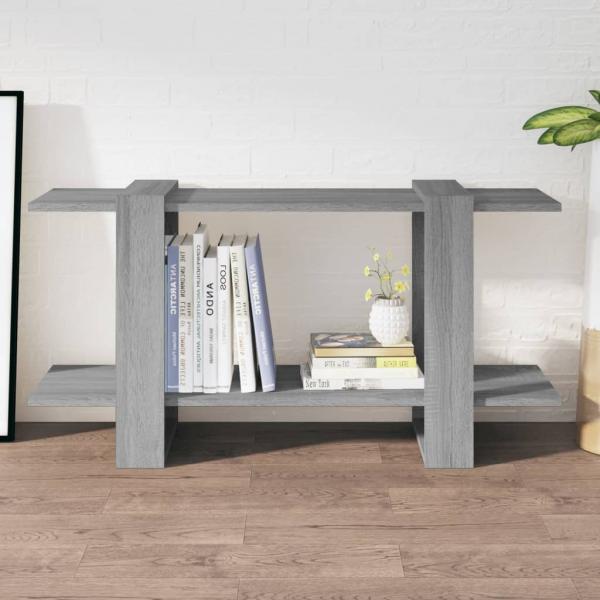 ARDEBO.de - Bücherregal Grau Sonoma 100x30x51 cm Holzwerkstoff