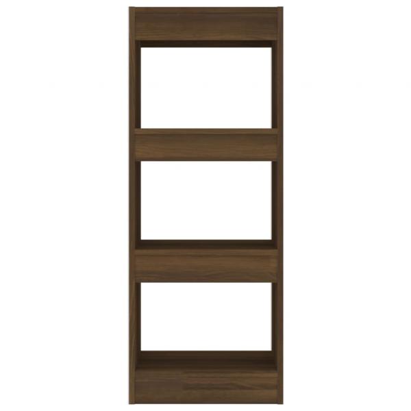 Bücherregal/Raumteiler Braun Eiche 40x30x103cm Holzwerkstoff