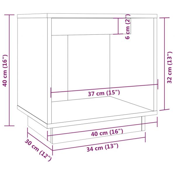 Nachttische 2 Stk. 40x30x40 cm Massivholz Kiefer