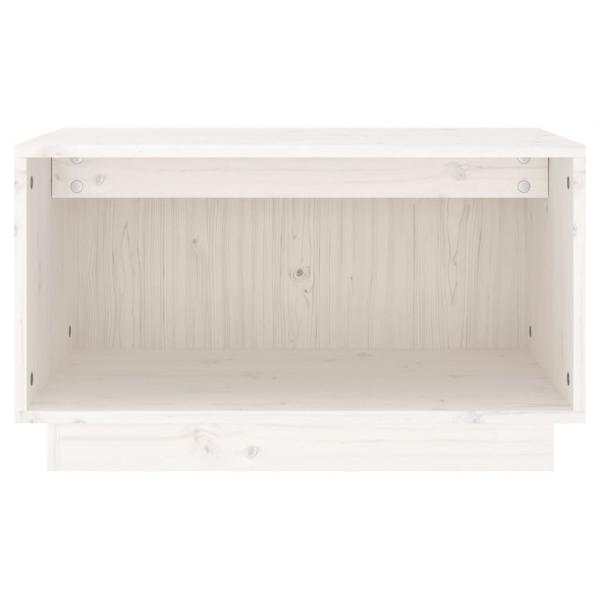 TV-Schrank Weiß 60x35x35 cm Massivholz Kiefer