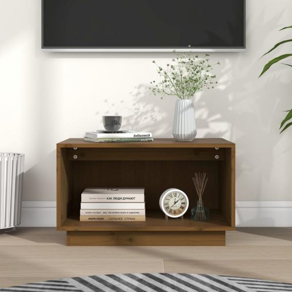 ARDEBO.de - TV-Schrank Honigbraun 60x35x35 cm Massivholz Kiefer