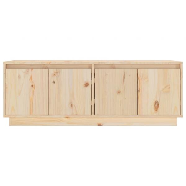 TV-Schrank 110x34x40 cm Massivholz Kiefer