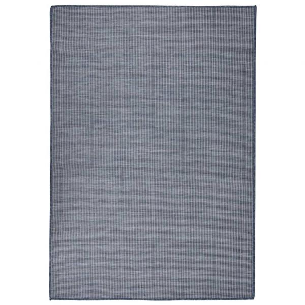 ARDEBO.de - Outdoor-Teppich Flachgewebe 140x200 cm Blau