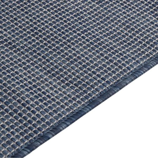 Outdoor-Teppich Flachgewebe 140x200 cm Blau