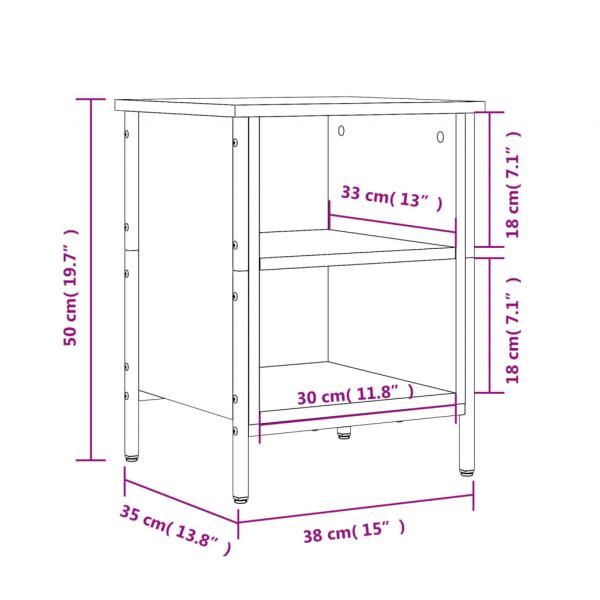 Schuhregal Braun Eichen-Optik 38x35x50 cm Holzwerkstoff