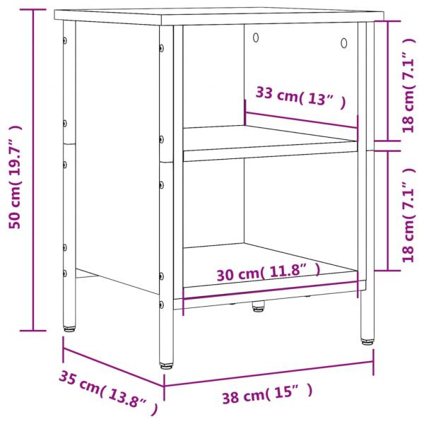 Schuhregal Grau Sonoma 38x35x50 cm Holzwerkstoff