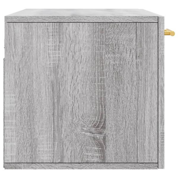 Wandschrank Grau Sonoma 80x36,5x35 cm Holzwerkstoff