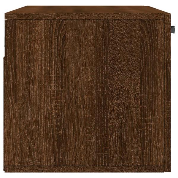 Wandschrank Braun Eichen-Optik 80x36,5x35 cm Holzwerkstoff