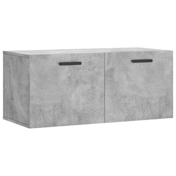 Wandschrank Betongrau 80x36,5x35 cm Holzwerkstoff