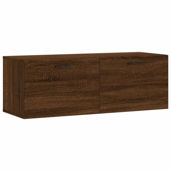 Wandschrank Braun Eichen-Optik 100x36,5x35 cm Holzwerkstoff