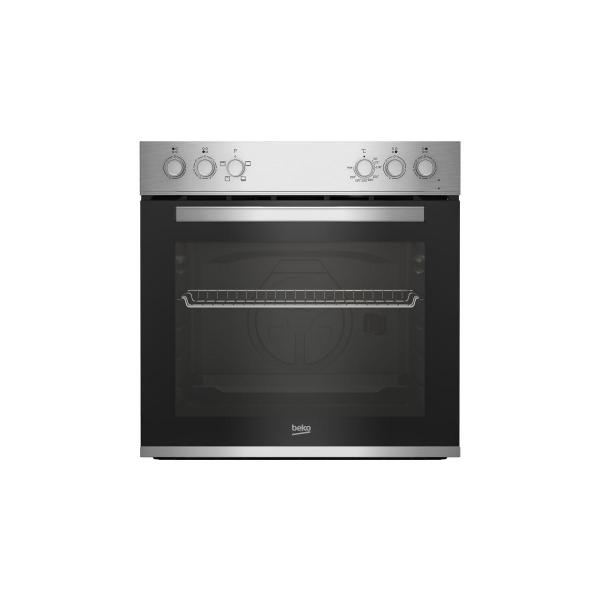 Beko BBUC12020X Einbau Herdset mit Glaskeramikkochfeld, 60cm breit, 74L, Grill, Ober-Unterhitze, Restwärmeanzeige, SteamShine, Edelstahl