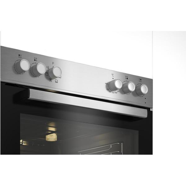 Beko BBUE12020X Einbau Herdset mit Glaskeramikkochfeld, 60cm breit, 72L, SteamShine, 5 Einschubebenen, Restwärmeanzeige, Edelstahl