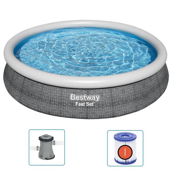 Bestway Swimmingpool-Set Rund 366x76 cm