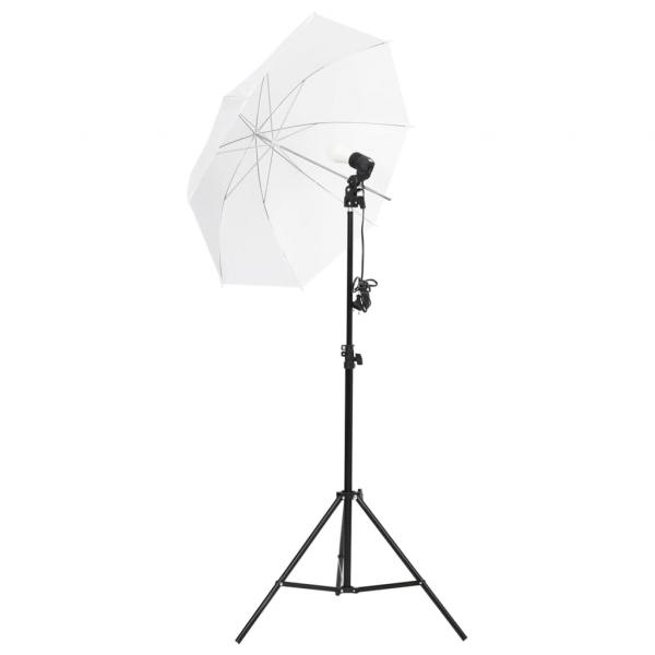 Fotostudio-Set mit Beleuchtung und Hintergrund