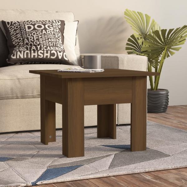 ARDEBO.de - Couchtisch Braun Eichen-Optik 55x55x42 cm Holzwerkstoff