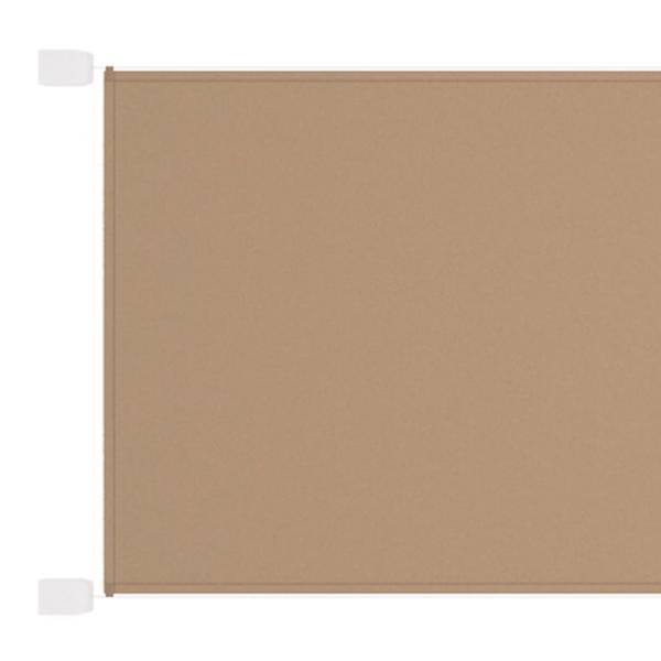 ARDEBO.de - Senkrechtmarkise Taupe 100x600 cm Oxford-Gewebe