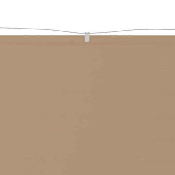 Senkrechtmarkise Taupe 100x600 cm Oxford-Gewebe