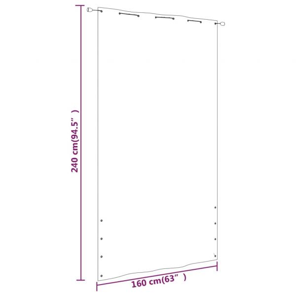 Balkon-Sichtschutz Blau 160x240 cm Oxford-Gewebe