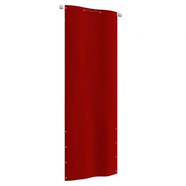 ARDEBO.de - Balkon-Sichtschutz Rot 80x240 cm Oxford-Gewebe