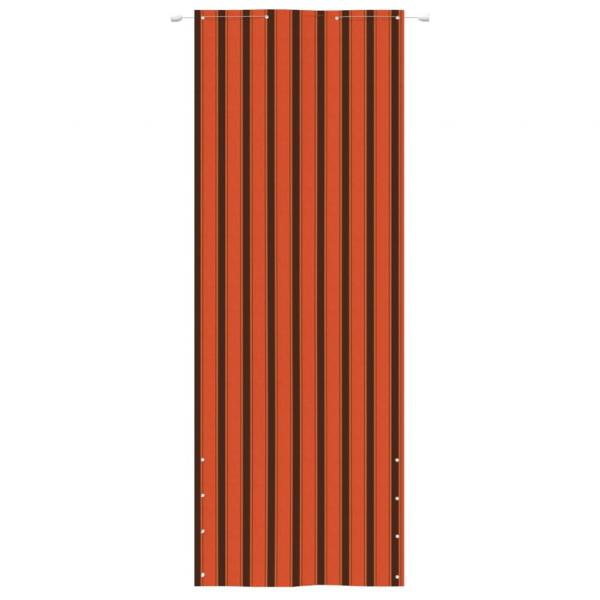 Balkon-Sichtschutz Orange und Braun 80x240 cm Oxford-Gewebe