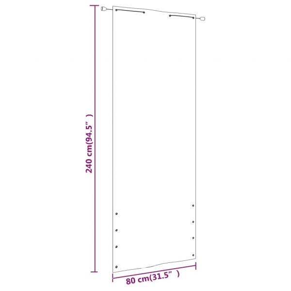 Balkon-Sichtschutz Orange und Braun 80x240 cm Oxford-Gewebe