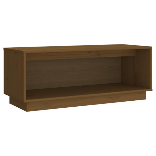 TV-Schrank Honigbraun 90x35x35 cm Massivholz Kiefer