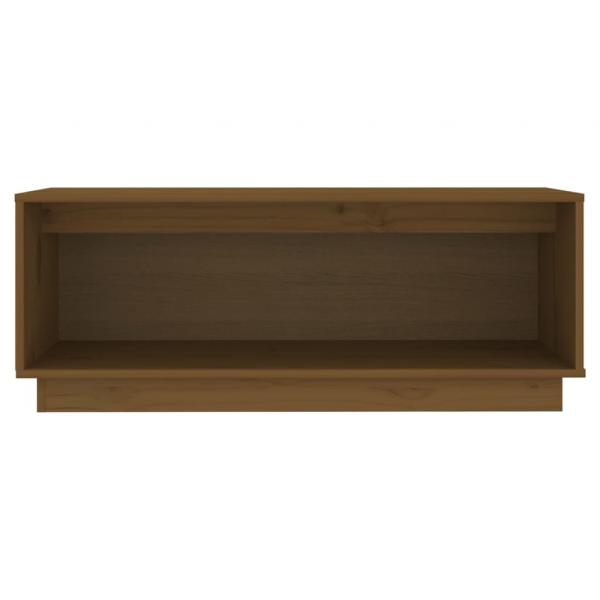 TV-Schrank Honigbraun 90x35x35 cm Massivholz Kiefer