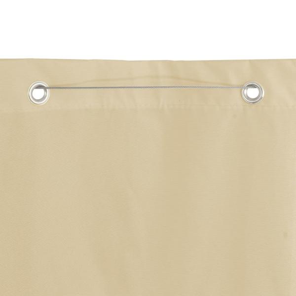 Balkon-Sichtschutz Beige 140x240 cm Oxford-Gewebe