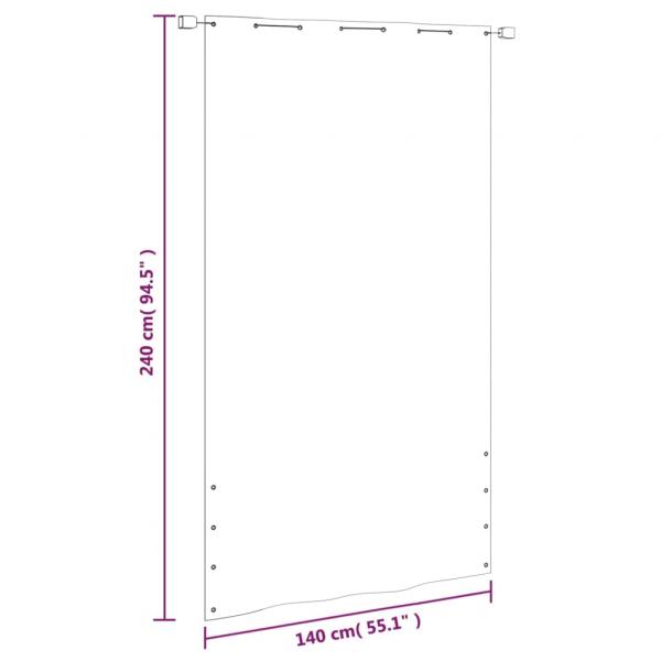 Balkon-Sichtschutz Hellgrün 140x240 cm Oxford-Gewebe