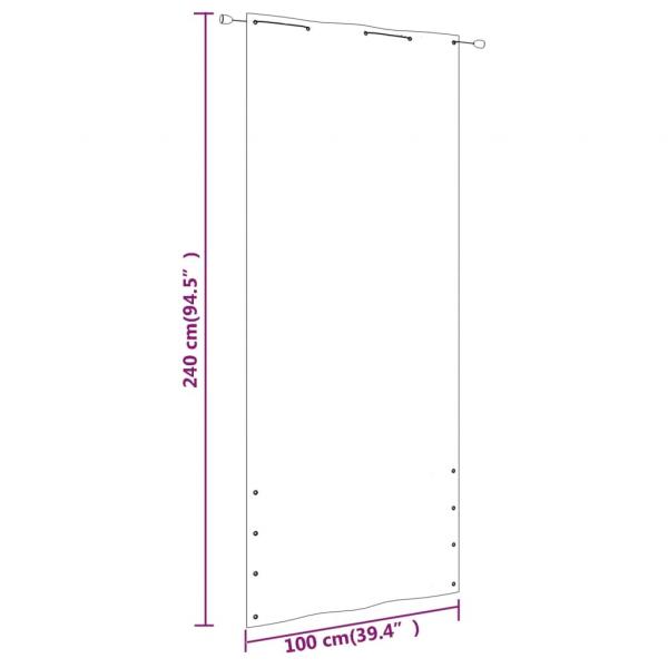 Balkon-Sichtschutz Blau 100x240 cm Oxford-Gewebe