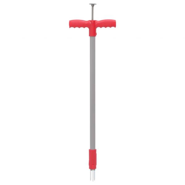 Unkrautstecher Rot und Grau 93,5 cm Pulverbeschichteter Stahl