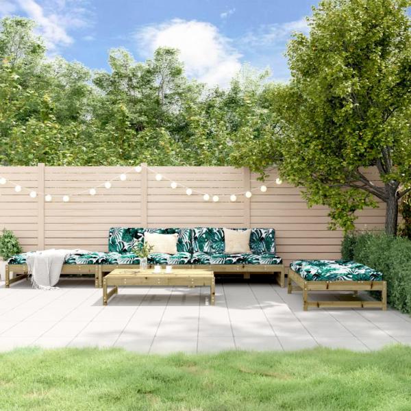 ARDEBO.de - 5-tlg. Garten-Lounge-Set mit Kissen Imprägniertes Kiefernholz