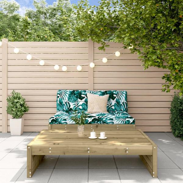 ARDEBO.de - 2-tlg. Garten-Lounge-Set mit Kissen Imprägniertes Kiefernholz