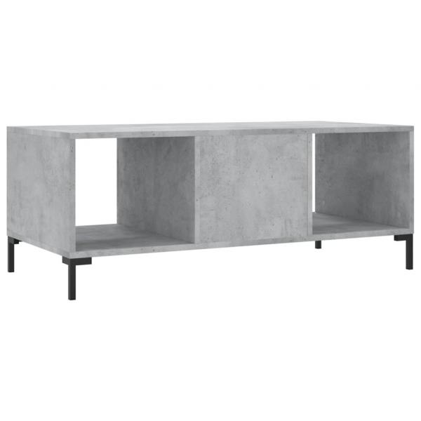 Couchtisch Betongrau 102x50x40 cm Holzwerkstoff