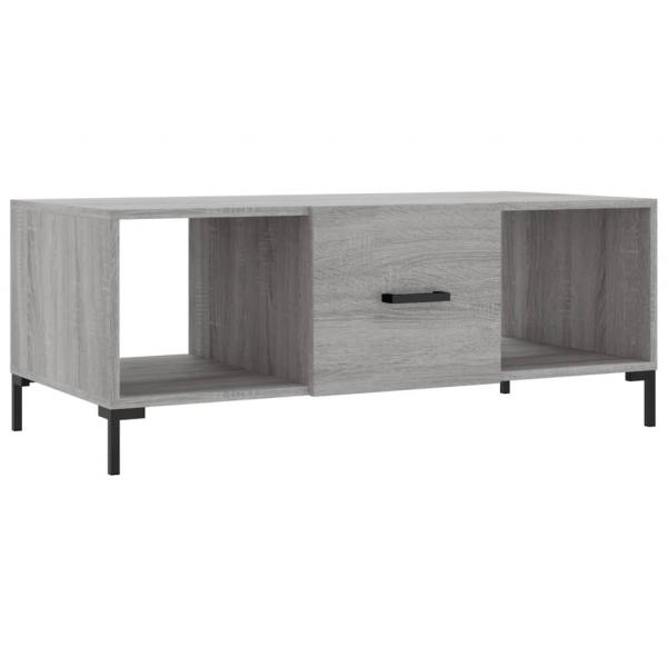 Couchtisch Grau Sonoma 102x50x40 cm Holzwerkstoff