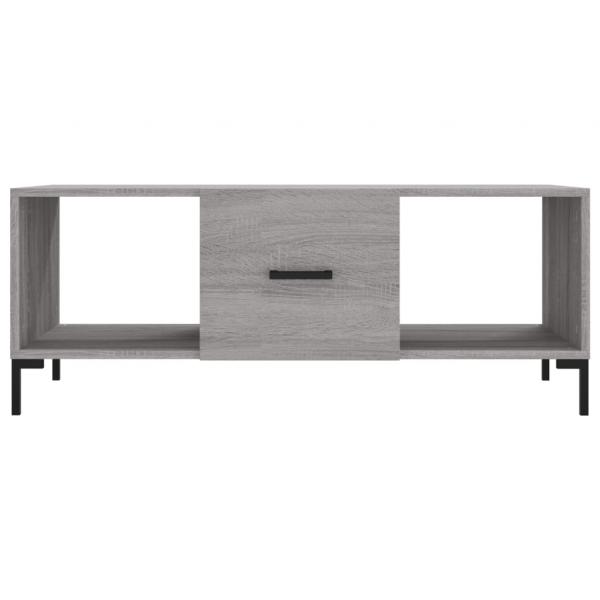 Couchtisch Grau Sonoma 102x50x40 cm Holzwerkstoff