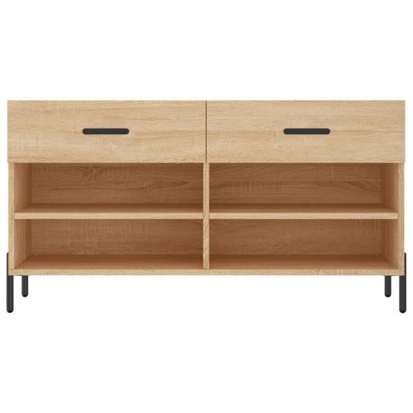 Schuhbank Sonoma-Eiche 102x35x55 cm Holzwerkstoff