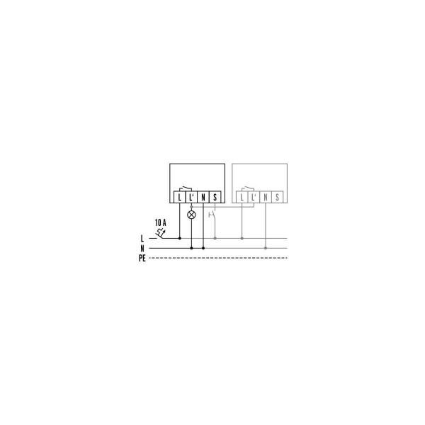 Esylux MD-FLAT-E 360i/8 ROUND WHITE Bewegungsmelder, 360°, ON/OFF, IP20, Ø 8 m, weiß (EP10428548)