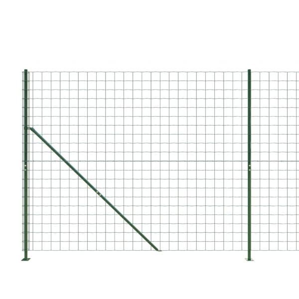 Maschendrahtzaun mit Bodenflansch Grün 1,6x25 m