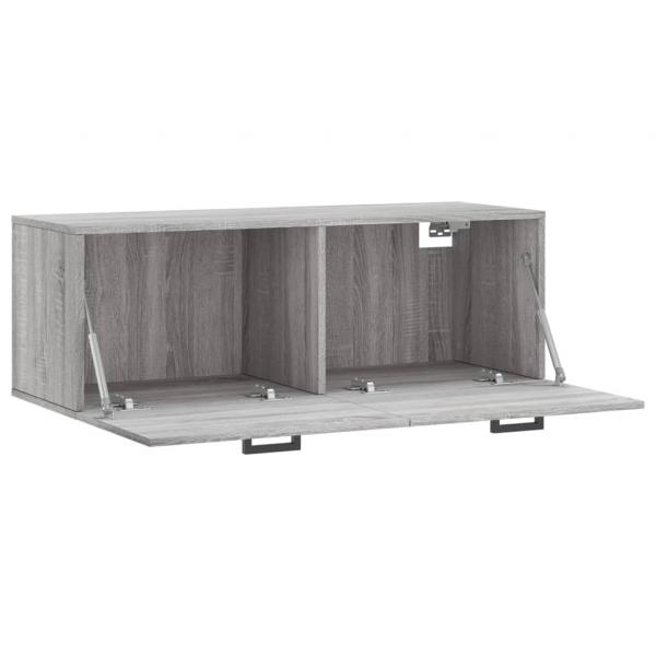 Wandschrank Grau Sonoma 100x36,5x35 cm Holzwerkstoff