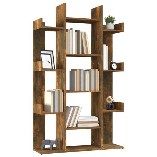 Bücherregal Räuchereiche 86x25,5x140 cm Holzwerkstoff