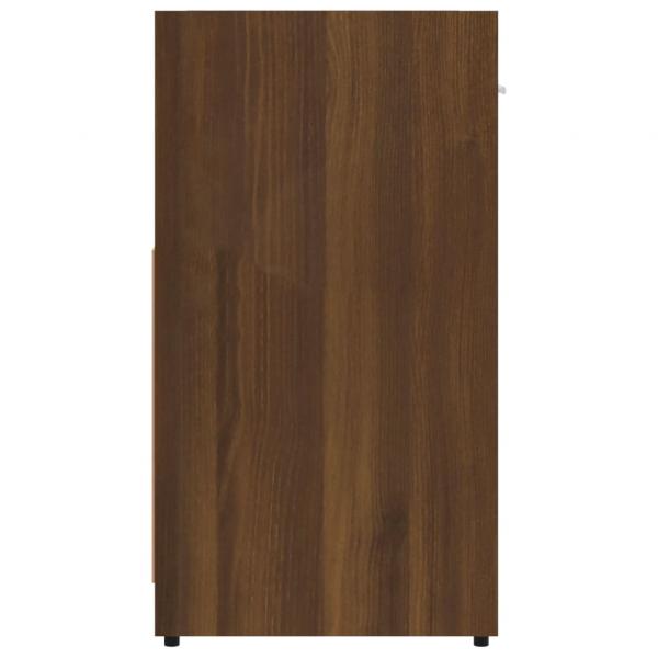 Badezimmerschrank Braun Eichen-Optik 60x33x60 cm Holzwerkstoff