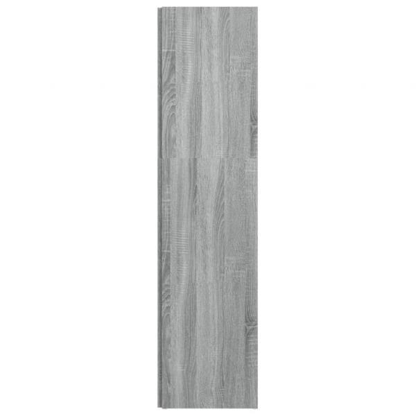 Eckregal Grau Sonoma 33x33x132 cm Holzwerkstoff