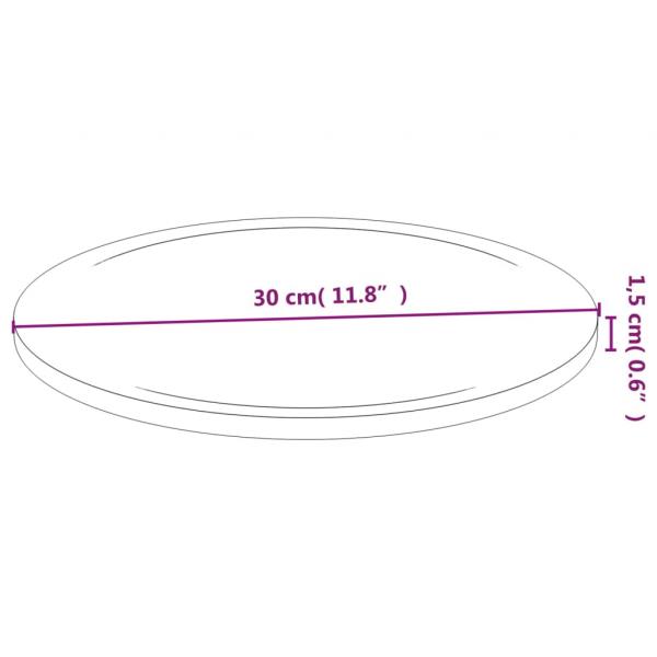 Schneidebretter 6 Stk. Ø30x1,5 cm Bambus