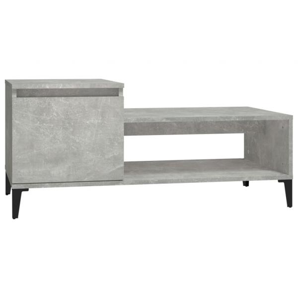 Couchtisch Betongrau 100x50x45 cm Holzwerkstoff