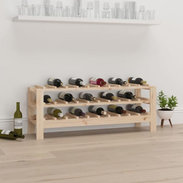 ARDEBO.de - Weinregal 109,5x30x42 cm Massivholz Kiefer