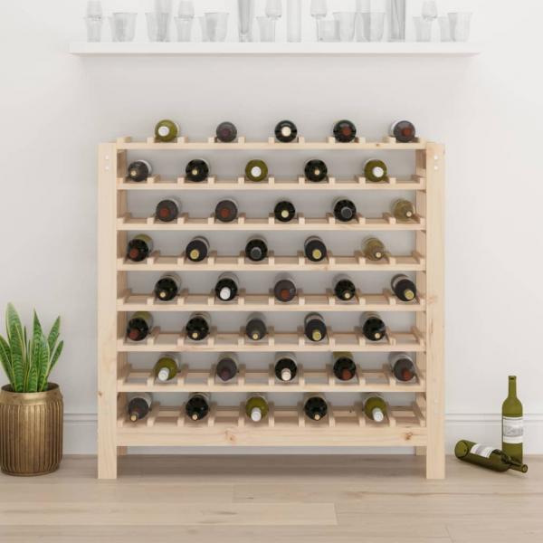 Weinregal 109,5x30x107,5 cm Massivholz Kiefer